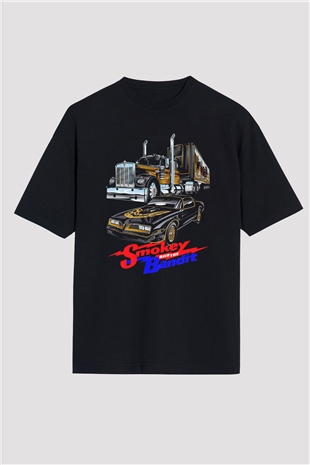 Smokey and the Bandit Siyah Oversize Tişört
