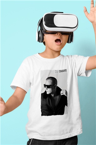 Snake Beyaz Unisex Çocuk Tişört