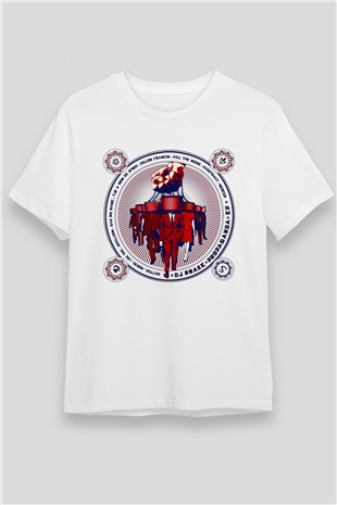 Snake Beyaz Unisex Tişört T-Shirt - TişörtFabrikası