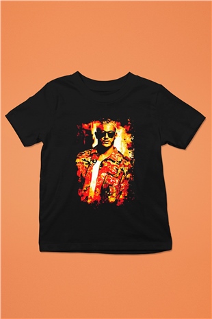 Snake Siyah Unisex Çocuk Tişört