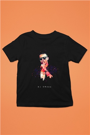 Snake Siyah Unisex Çocuk Tişört