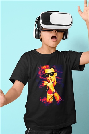 Snake Siyah Unisex Çocuk Tişört