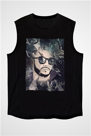 Snake Siyah Unisex Kolsuz Tişört