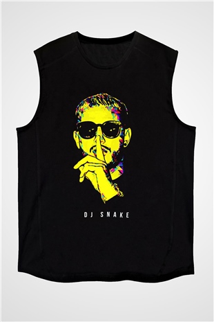 Snake Siyah Unisex Kolsuz Tişört