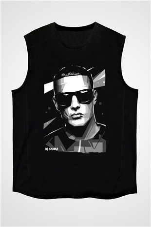 Snake Siyah Unisex Kolsuz Tişört