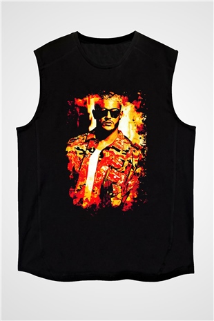 Snake Siyah Unisex Kolsuz Tişört