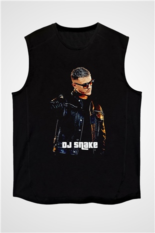 Snake Siyah Unisex Kolsuz Tişört