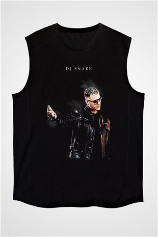 Snake Siyah Unisex Kolsuz Tişört