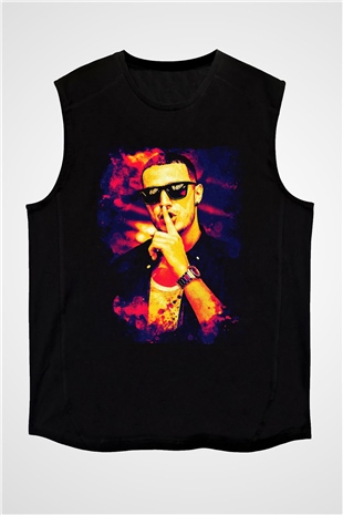 Snake Siyah Unisex Kolsuz Tişört