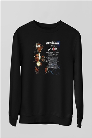 Snake Siyah Unisex Sweatshirt