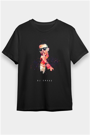 Snake Siyah Unisex Tişört T-Shirt - TişörtFabrikası