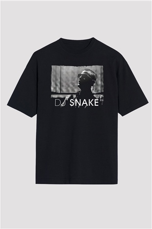 Snake Siyah Oversize Tişört Oversize T-shirt - TişörtFabrikası
