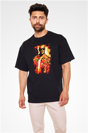 Snake Siyah Oversize Tişört Oversize T-shirt - TişörtFabrikası