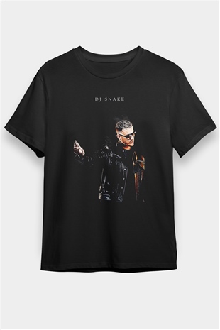Snake Siyah Unisex Tişört T-Shirt - TişörtFabrikası