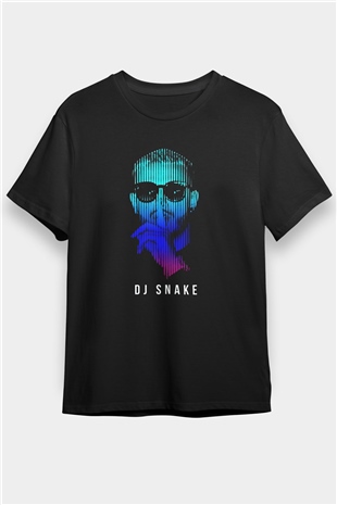 Snake Siyah Unisex Tişört T-Shirt - TişörtFabrikası