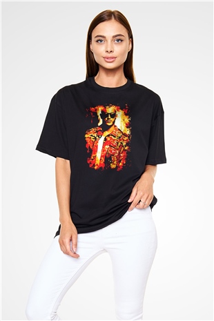 Snake Siyah Oversize Tişört Oversize T-shirt - TişörtFabrikası