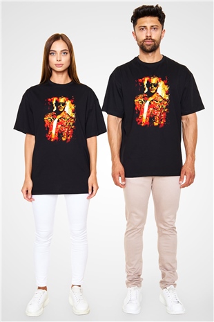 Snake Siyah Oversize Tişört Oversize T-shirt - TişörtFabrikası