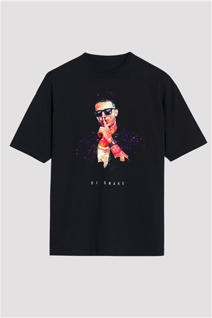 Snake Siyah Oversize Tişört Oversize T-shirt - TişörtFabrikası