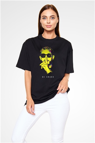 Snake Siyah Oversize Tişört Oversize T-shirt - TişörtFabrikası