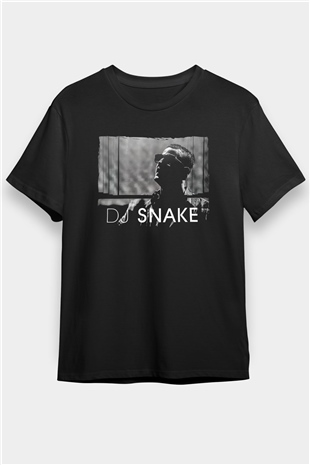 Snake Siyah Unisex Tişört T-Shirt - TişörtFabrikası
