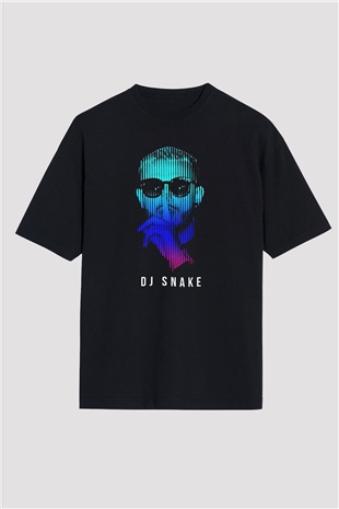 Snake Siyah Oversize Tişört Oversize T-shirt - TişörtFabrikası