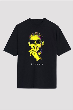 Snake Siyah Oversize Tişört Oversize T-shirt - TişörtFabrikası