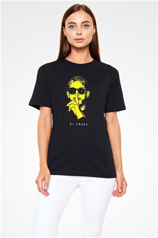 Snake Siyah Unisex Tişört T-Shirt - TişörtFabrikası
