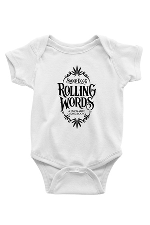 Snoop Dogg Baskılı Beyaz Unisex Bebek Body - Zıbın