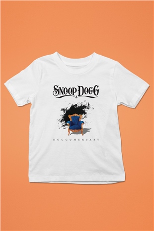 Snoop Dogg Baskılı Beyaz Unisex Çocuk Tişört
