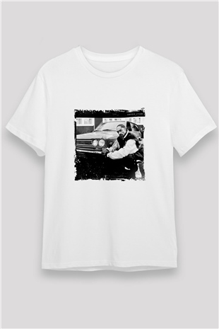 Snoop Dogg Baskılı Unisex Beyaz Tişört