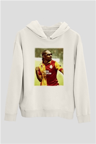Snoop Dogg Beyaz Unisex Kapşonlu Sweatshirt