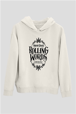 Snoop Dogg Beyaz Unisex Kapşonlu Sweatshirt