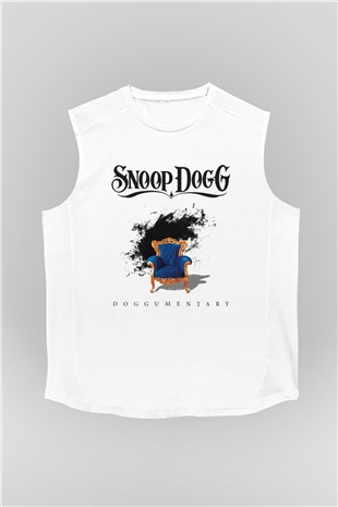 Snoop Dogg Beyaz Unisex Kolsuz Tişört