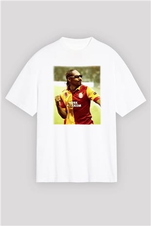 Snoop Dogg Beyaz Unisex Oversize Tişört T-Shirt