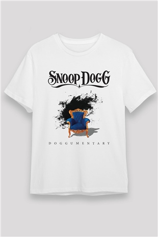Snoop Dogg Beyaz Unisex Tişört T-Shirt - Tişört Fabrikası