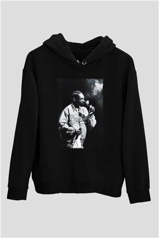 Snoop Dogg Siyah Unisex Kapüşonlu Sweatshirt