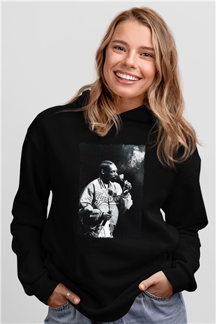 Snoop Dogg Siyah Unisex Kapüşonlu Sweatshirt