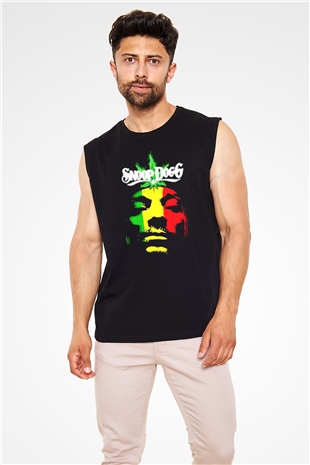 Snoop Dogg Siyah Unisex Kolsuz Tişört