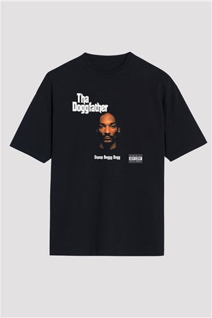 Snoop Dogg Siyah Unisex Oversize Tişört T-Shirt