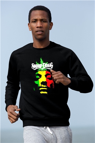Snoop Dogg Siyah Unisex Sweatshirt