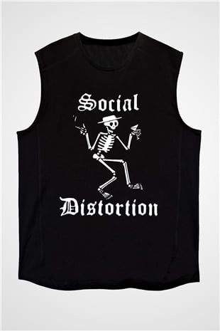 Social Distortion Siyah Unisex Kolsuz Tişört