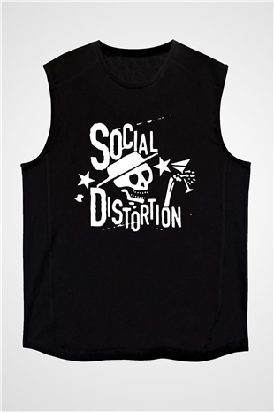 Social Distortion Siyah Unisex Kolsuz Tişört