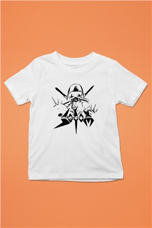 Sodom Baskılı Beyaz Unisex Çocuk Tişört