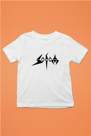 Sodom Baskılı Beyaz Unisex Çocuk Tişört