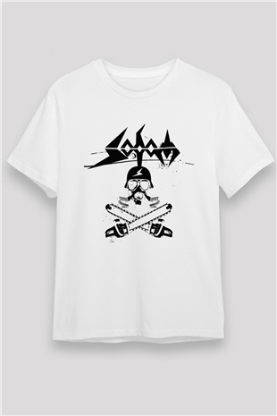 Sodom Beyaz Unisex Tişört T-Shirt - Tişört Fabrikası