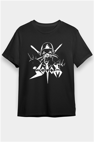 Sodom Siyah Unisex Tişört T-Shirt - Tişört Fabrikası