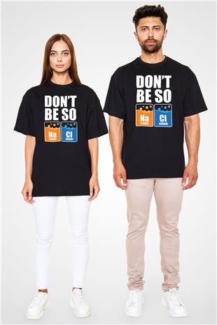 Sodyum Klor Baskılı Unisex Oversize Tişört - Tshirt