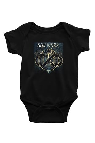 Soilwork Baskılı Siyah Bebek Body - Zıbın
