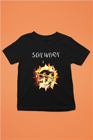 Soilwork Baskılı Siyah Unisex Çocuk Tişört