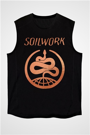 Soilwork Siyah Unisex-Fabrikası Kolsuz Tişört